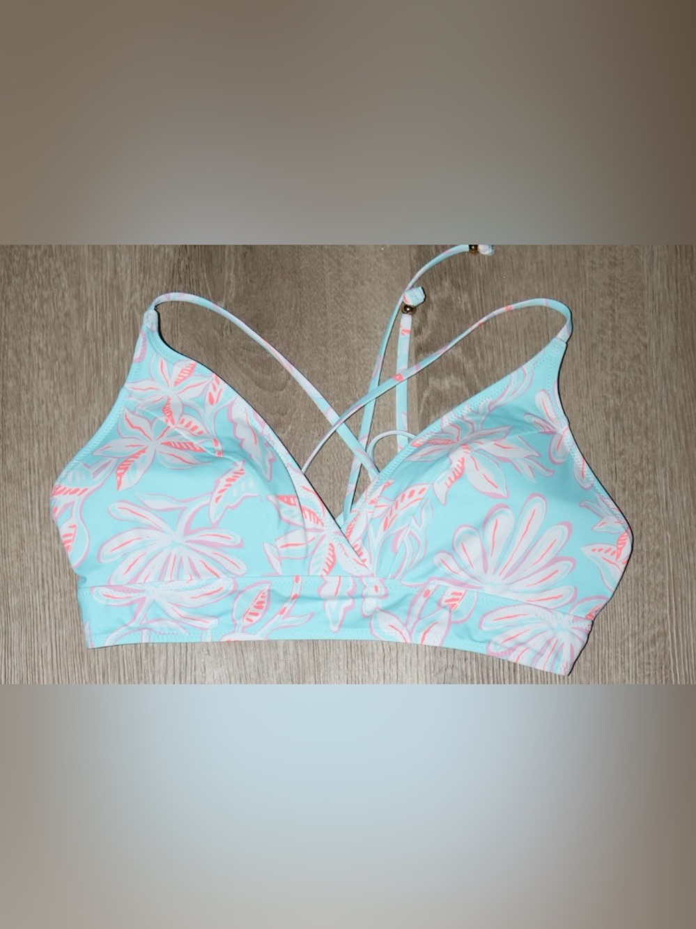 Vineyard Vines surfboard Clay Bikini Top